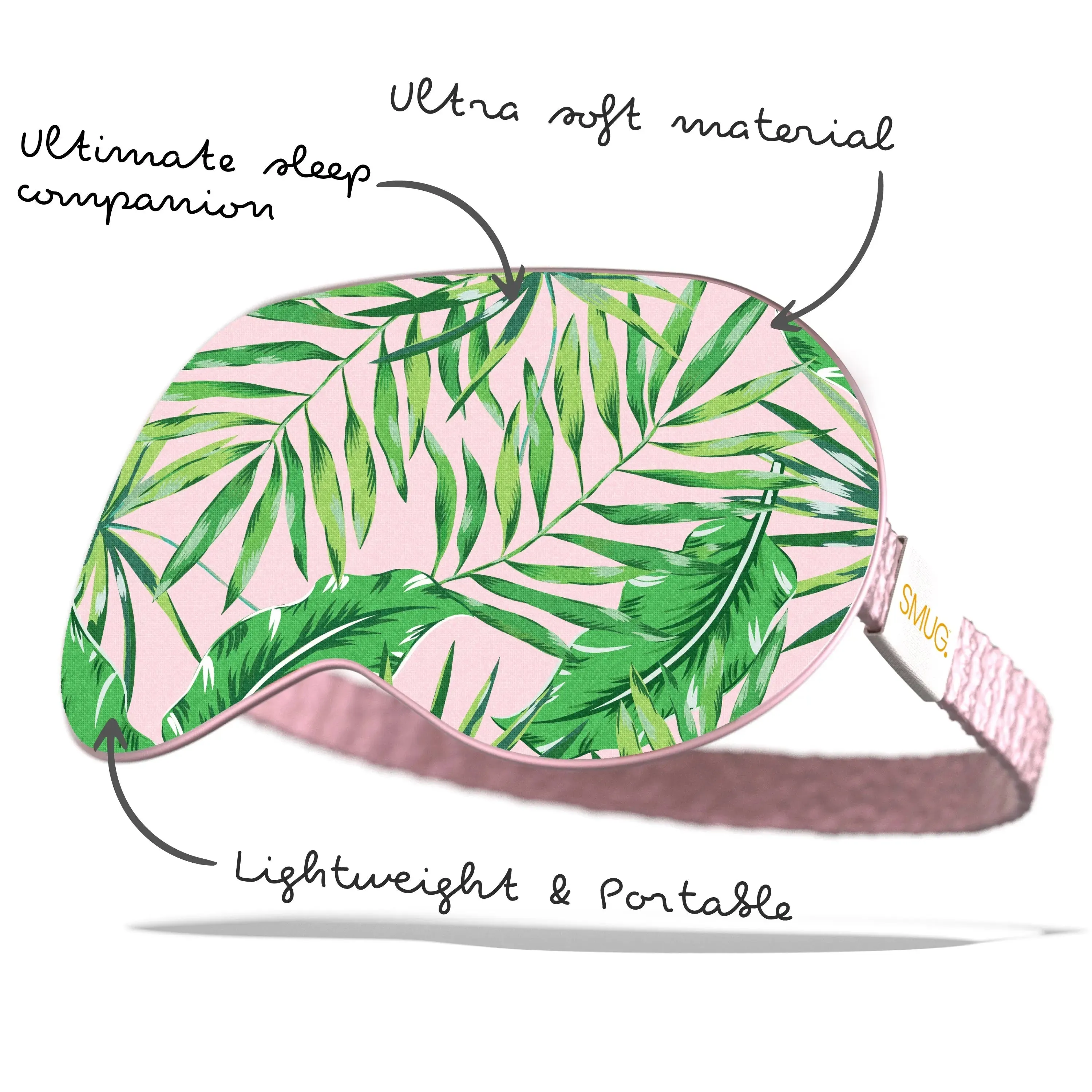 Palm Print Satin Sleep Mask